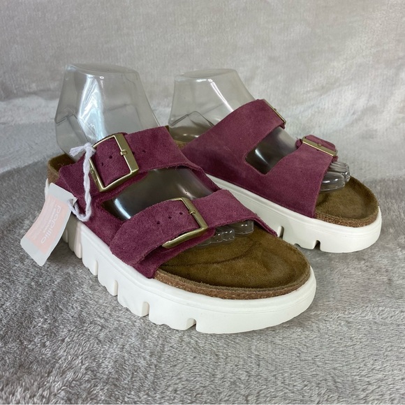 Birkenstock Papillio Arizona Chunky Women Sandal Mule EU 40 US 9 Berry Crush NEW - Picture 1 of 11